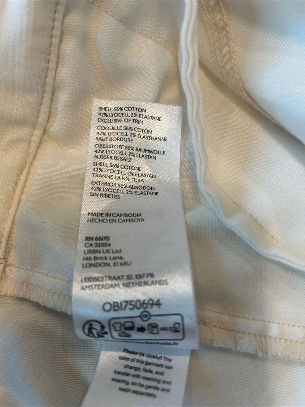 PILCRO by Anthropologie Utility Culottes in Creamy White Cotton Blend - Picture 12 of 13